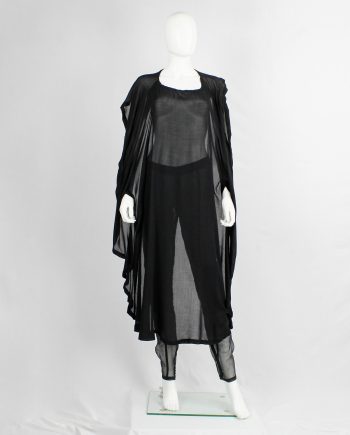 vintage Ann Demeulemeester black backless circular top usable as a waistcoat or dress