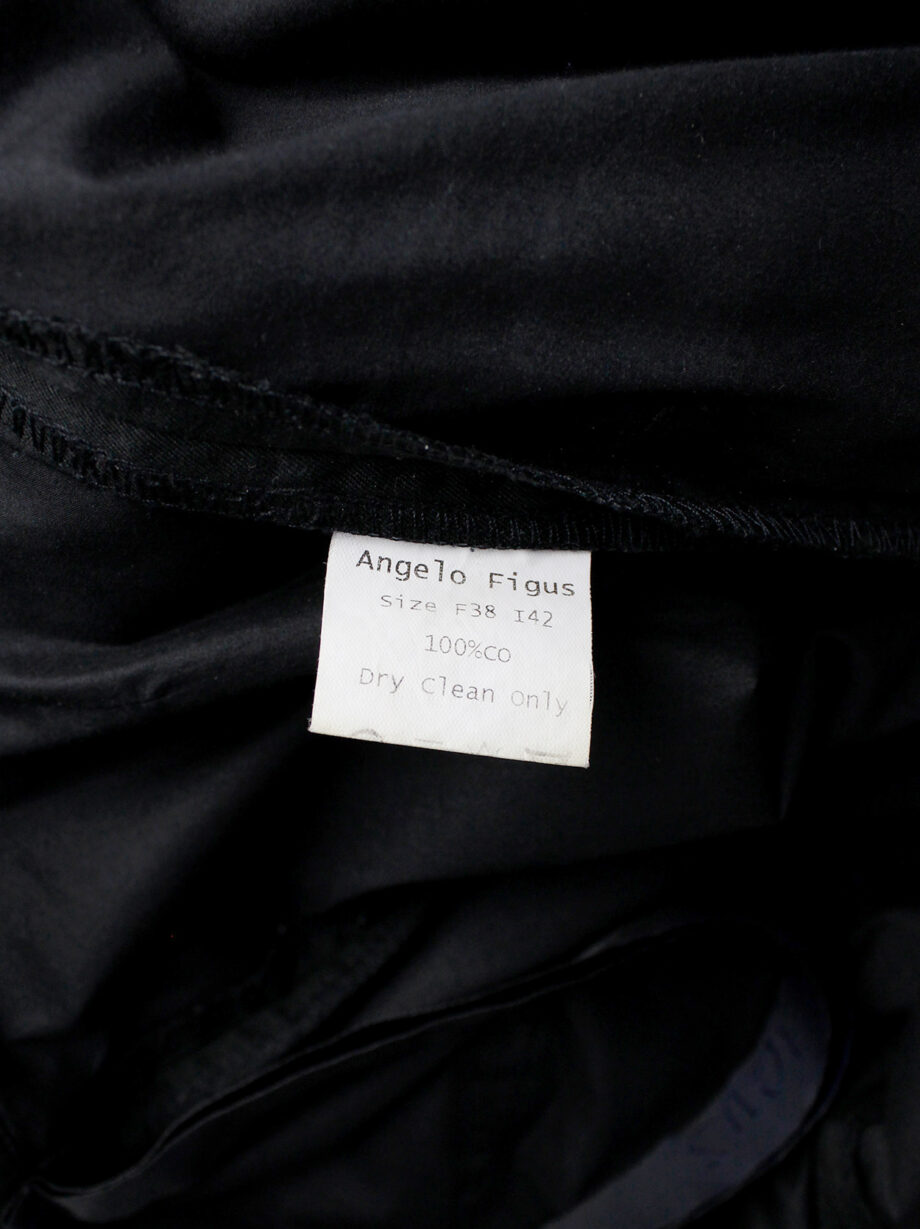 Angelo Figus black bondage trousers with outer pocket linings pring 2003 (8)