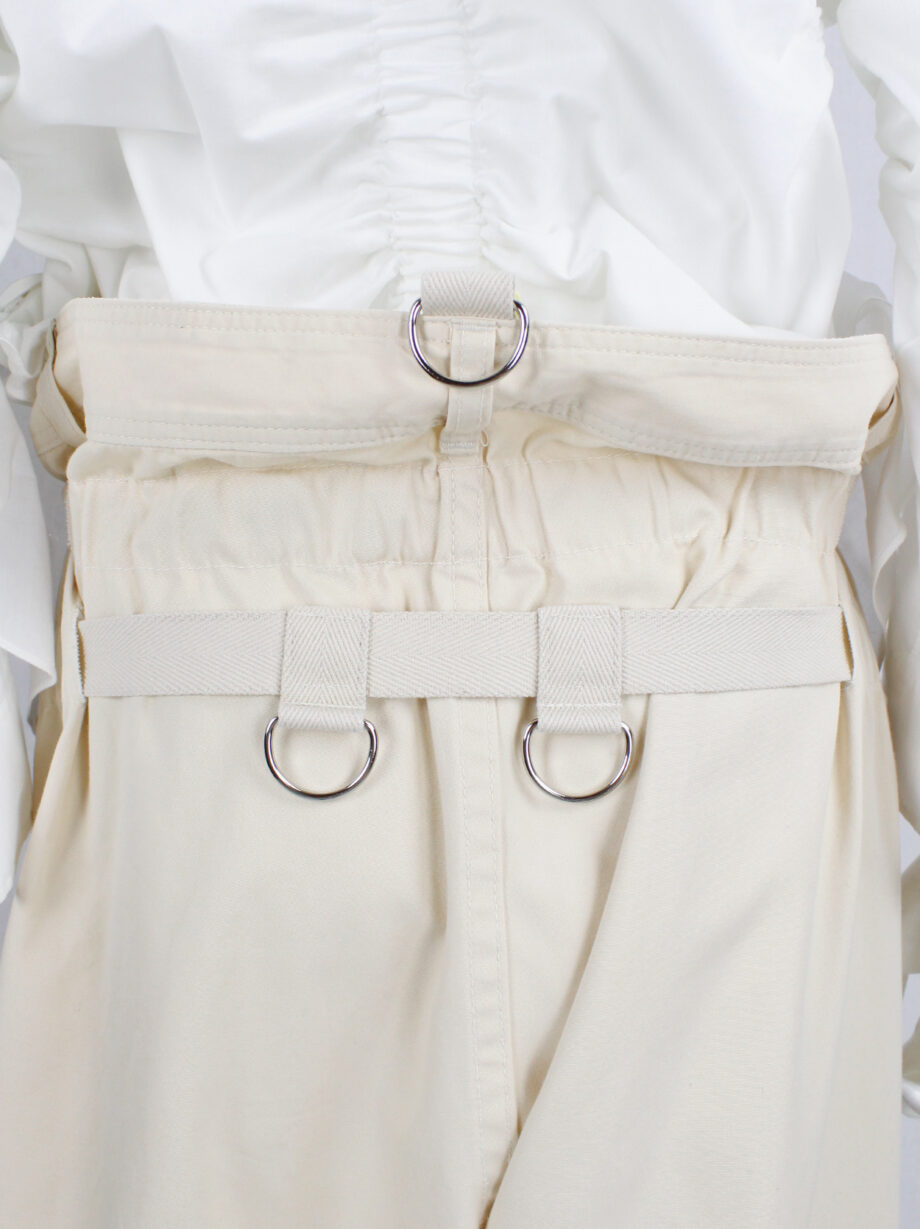 Junya Watanabe beige strapped trousers with parachute harness spring 2003 (3)
