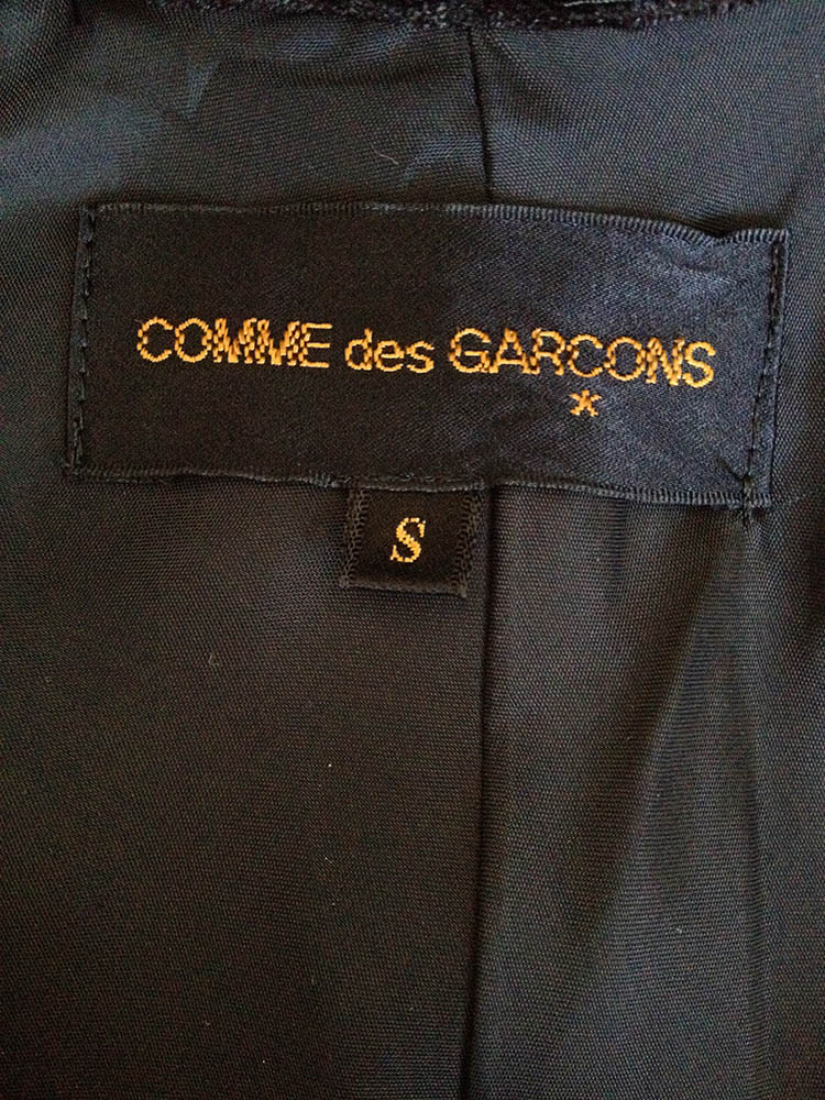Comme des Garçons black deconstructed blazer - runway 1990 | V A N II T A S