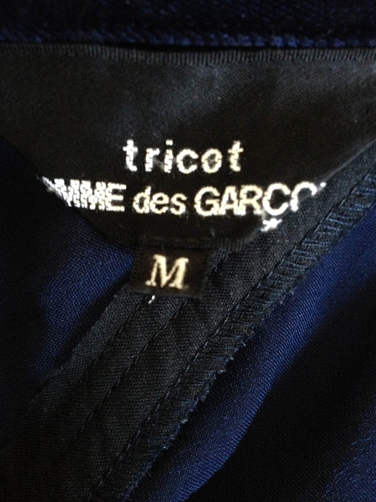 Comme des Garçons blue velvet blazer — 1999 - V A N II T A S