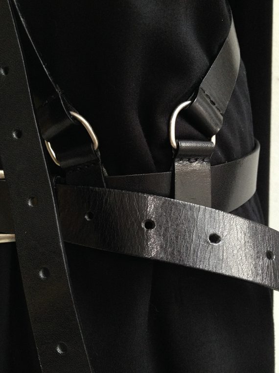 Ann Demeulemeester leather body harness – fall 2004