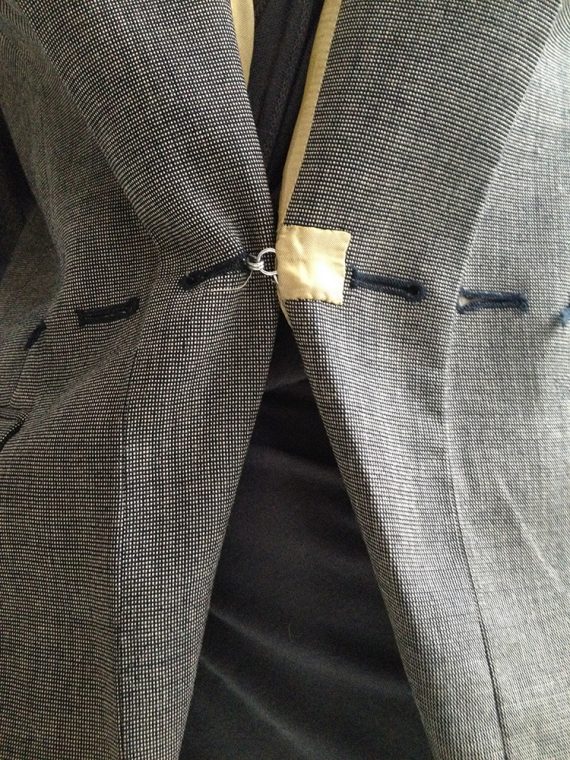 vintage Maison Martin Margiela tweed blazer with exposed lining – fall 2003