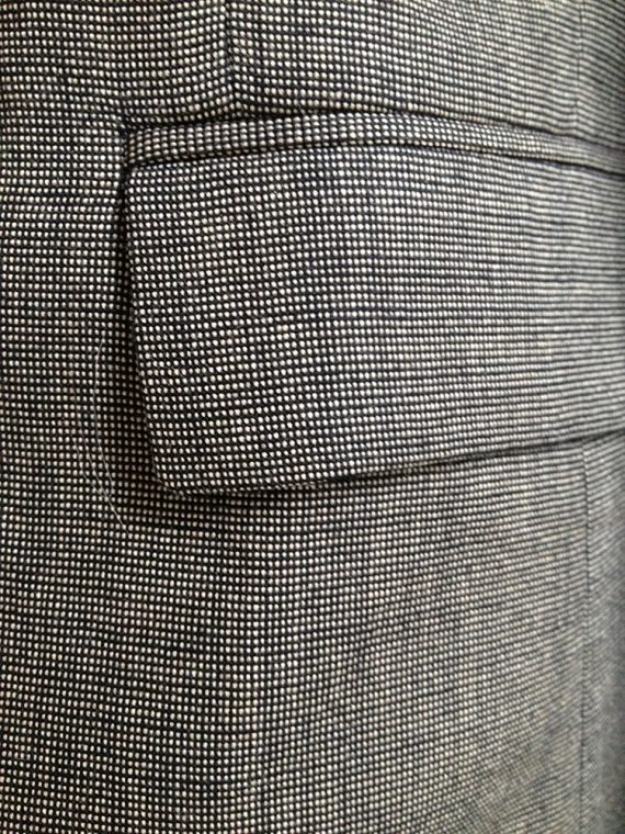 vintage Maison Martin Margiela tweed blazer with exposed lining – fall 2003