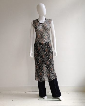 Dries Van Noten sheer dress — spring 1998 | Maison Martin Margiela wide trousers | shop at vaniitas.com