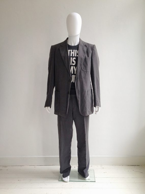 Maison Martin Margiela 10 mens grey suit model2