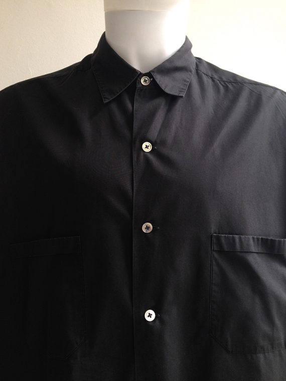 Yohji Yamamoto pour Homme black oversized shirt — 80s - V A N II T A S