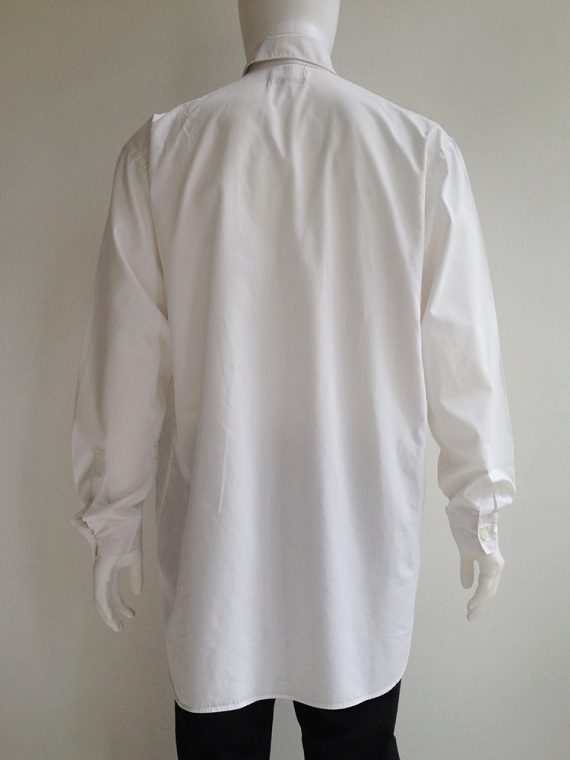 Gothic Yohji Yamamoto white shirt with double collar - V A N II T A S