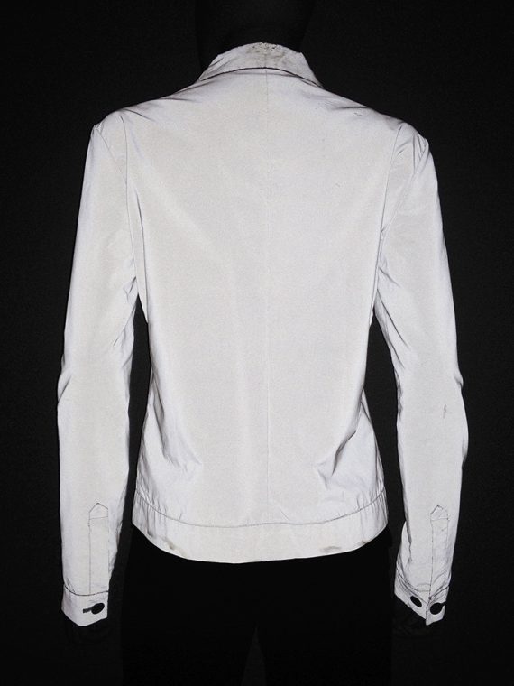 Helmut Lang archive white reflective jacket – fall 1994 -top6