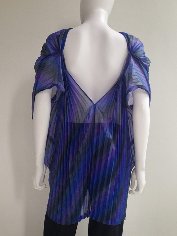 Issey Miyake Fete purple pleated transformation top top8