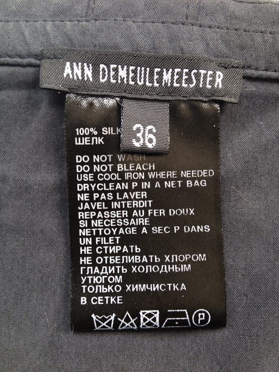 Ann Demeulemeester dark grey skirted belt - V A N II T A S