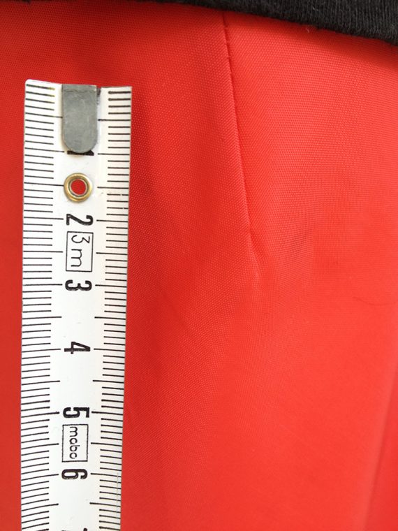 Helmut Lang red nylon mini skirt 4656