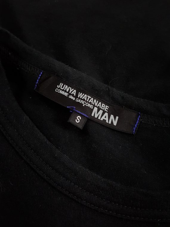 vaniitas vintage Junya Watanabe Man black travel sticker t-shirt spring 2009 113335(0)