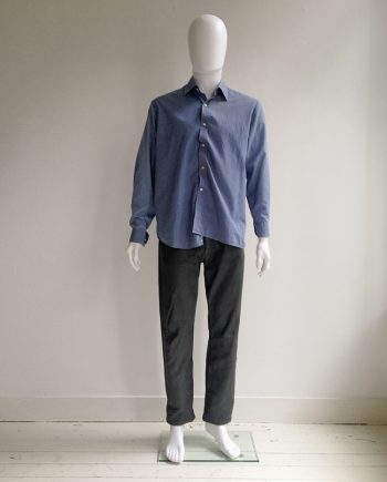 Maison Martin Margiela artisanal blue deconstructed shirt — 2003