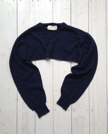 Maison Martin Margiela blue sweater sleeve scarf — 2003/2004
