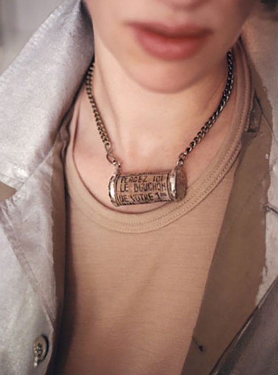 margiela cork necklace