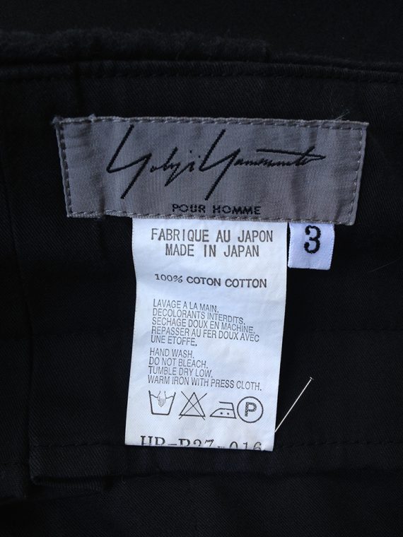 Yohji Yamamoto black harem trousers 0147