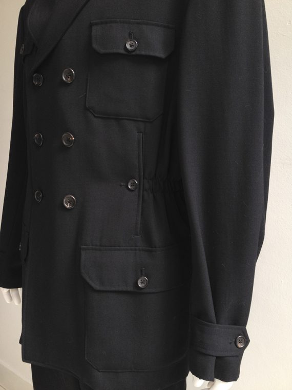 Yohji Yamamoto pour homme black jacket with pockets 1980 8818