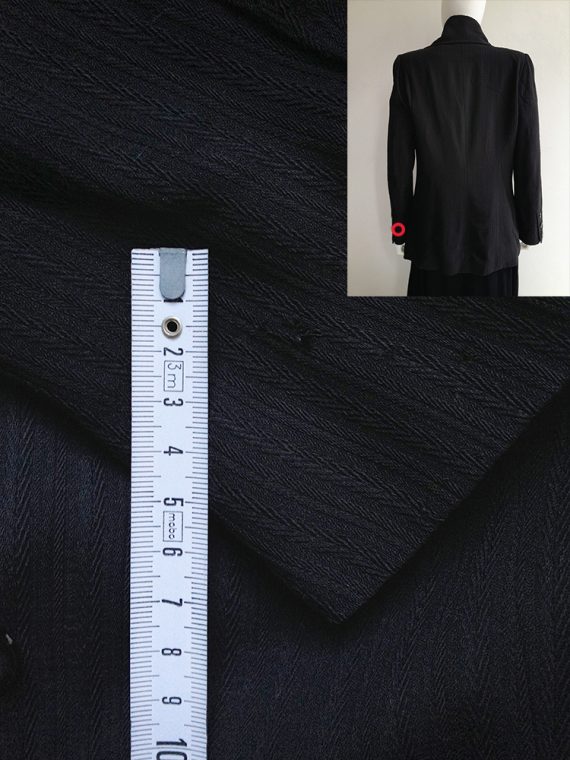Ann Demeulemeester black high collar blazer — 90s