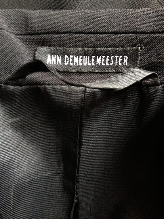 Ann Demeulemeester black maxi coat — 90s - V A N II T A S