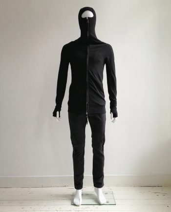 Boris Bidjan Saberi black ninja hoodie — spring 2012