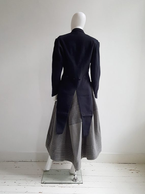 Ann Demeulemeester dark blue regency coat _120933