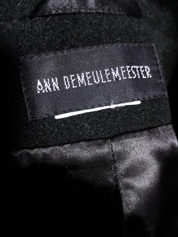 Ann Demeulemeester dark blue regency coat — fall 1989 - V A N II T A S