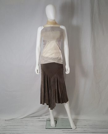 Rick Owens MOOG brown velvet skirt — fall 2005