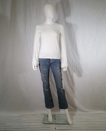 Helmut Lang painter jeans with white paint