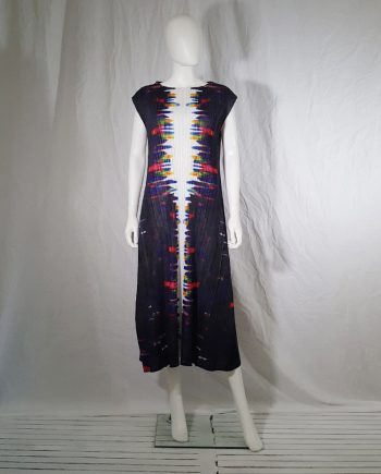 Issey Miyake printed pleated dress