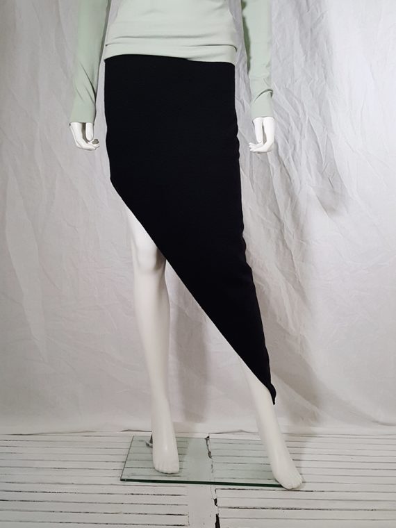 Maison Martin Margiela black asymmetric cut skirt _145402
