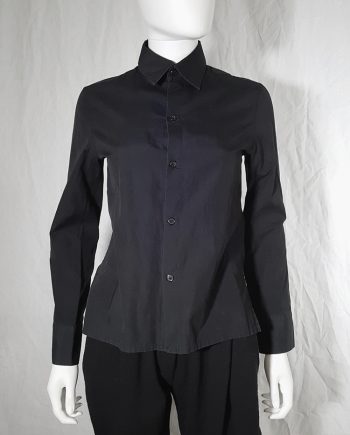 Yohji Yamamoto black open back shirt