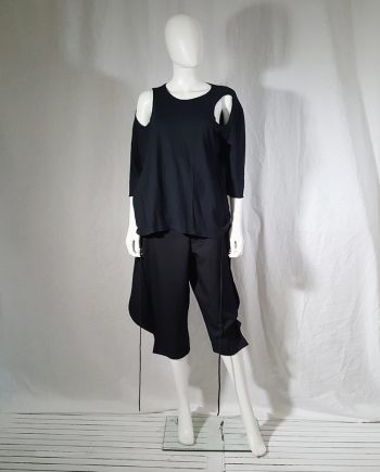 vintage Ann Demeulemeester black jumper with extra armholes — spring 1999