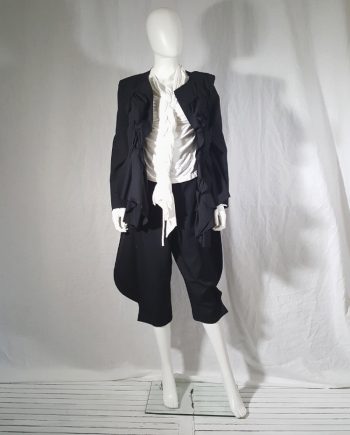 vintage Comme des Garçons black vest with double braids — spring 2003