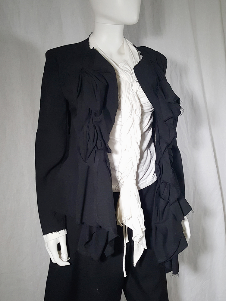 Comme des Garçons black vest with double braids — spring 2003 - V A N ...