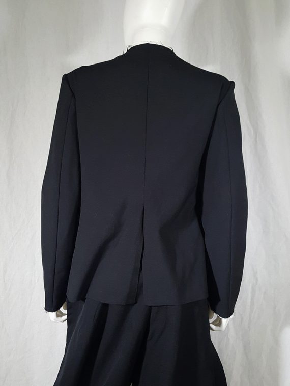 vintage Comme des Garcons black vest with double braids spring 2003 archive 172441(0)