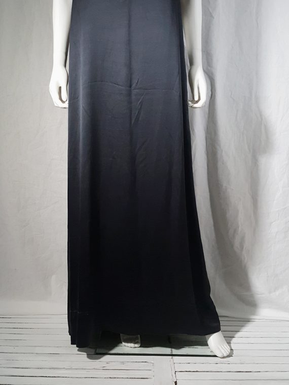 vintage Maison Martin Margiela dark blue dress with exposed stitching spring 2002 190852