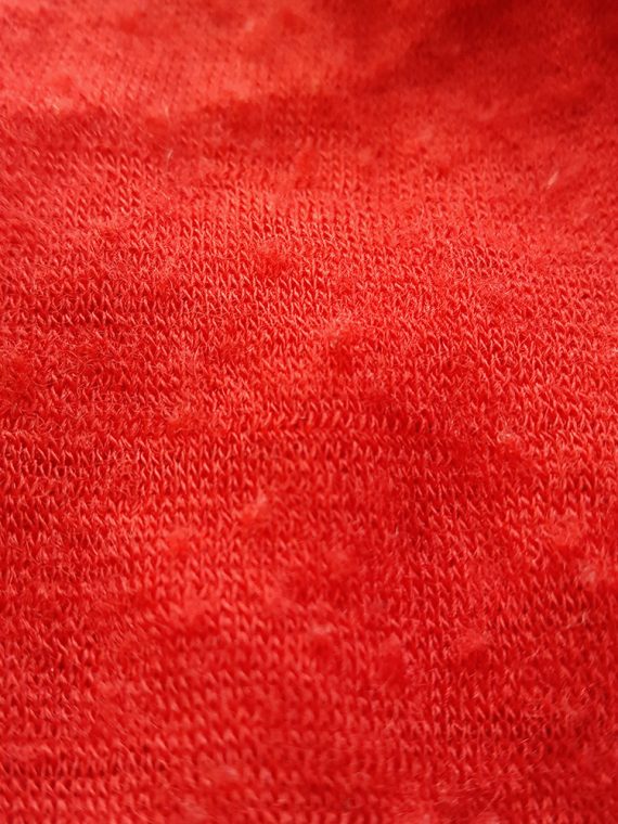Ann Demeulemeester red knit maxi dress fall 1996 162047
