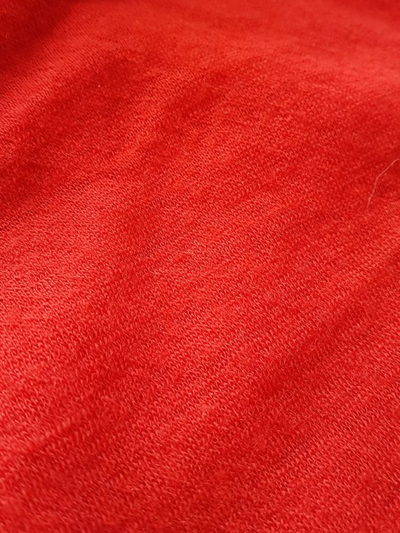 Ann Demeulemeester red knit maxi dress fall 1996 162055