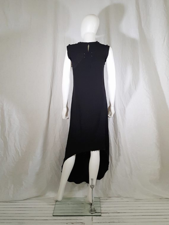 vintage Maison Martin Margiela black sleeveless dress with circular hem spring 2002 141051