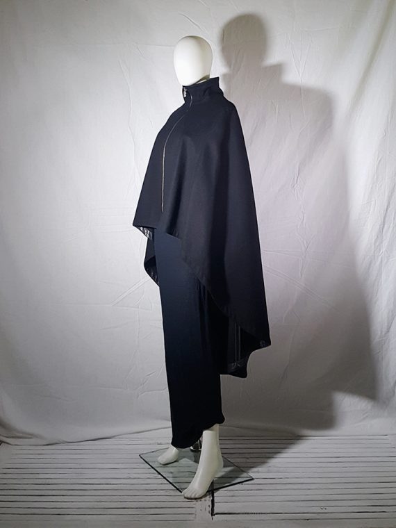 vintage Dirk Bikkembergs black long cape coat 172622