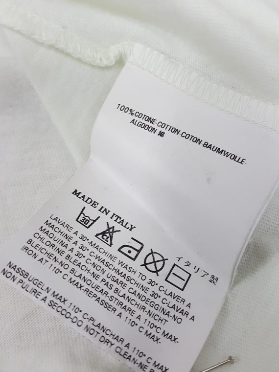 vintage Maison Martin Margiela white confetti print t-shirt spring 2009 181617