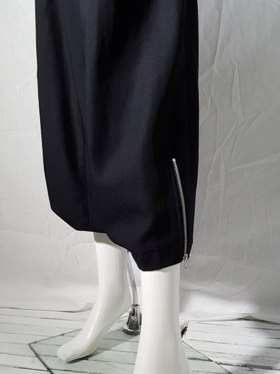 vintage Comme des Garcons black harem trousers with double waist spring 2002 155125
