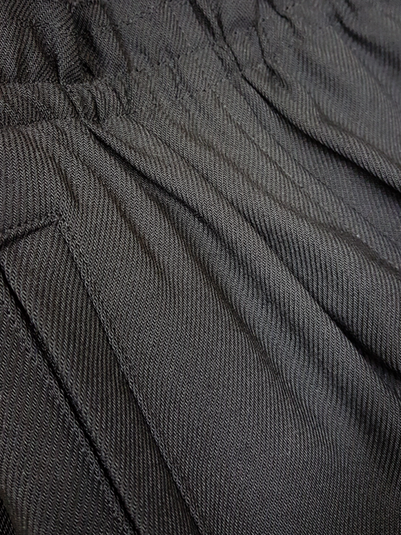 vintage Comme des Garcons black harem trousers with double waist spring 2002 161930