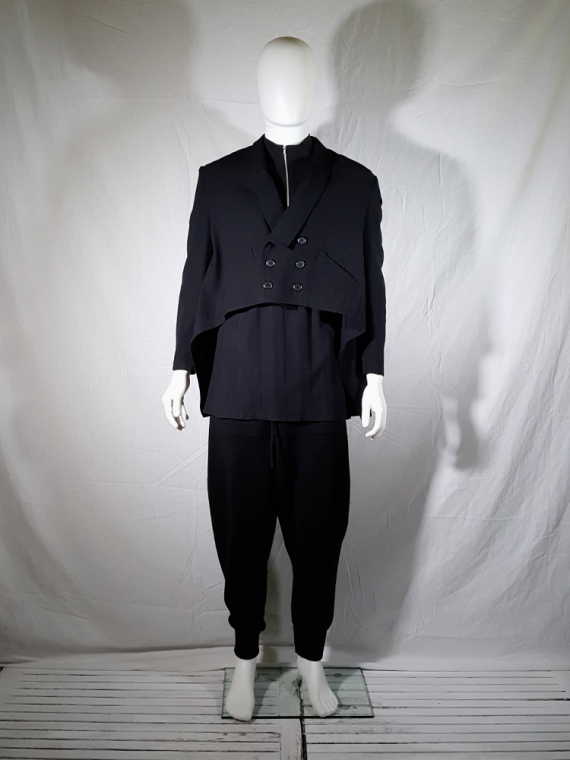 vintage Ys Men Yohji Yamamoto black blazer with long back 80S 145345