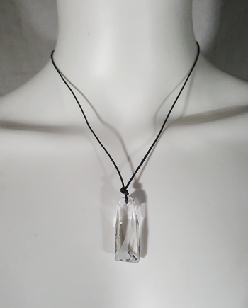 Margiela for Swarovski crystalactite pendant necklace — spring 2014
