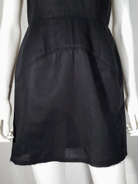 vintage Comme des Garcons black dress with padded hips fall 1998 182256