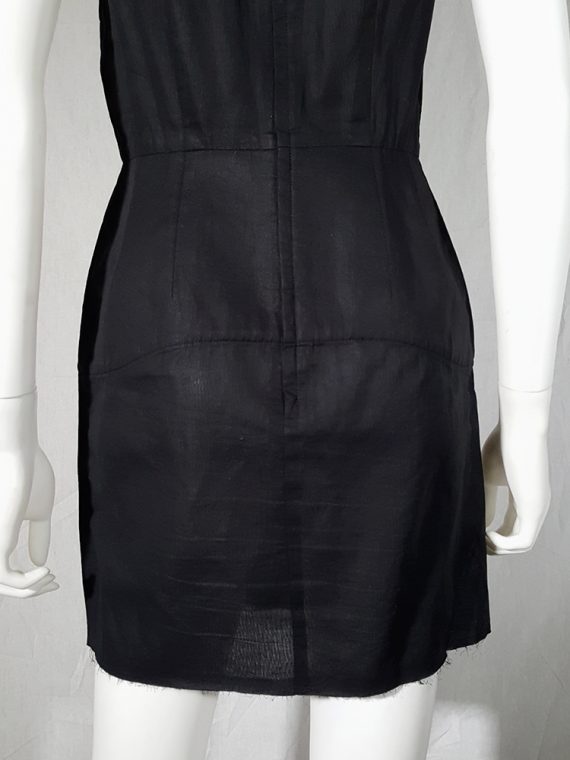 vintage Comme des Garcons black dress with padded hips fall 1998 182426