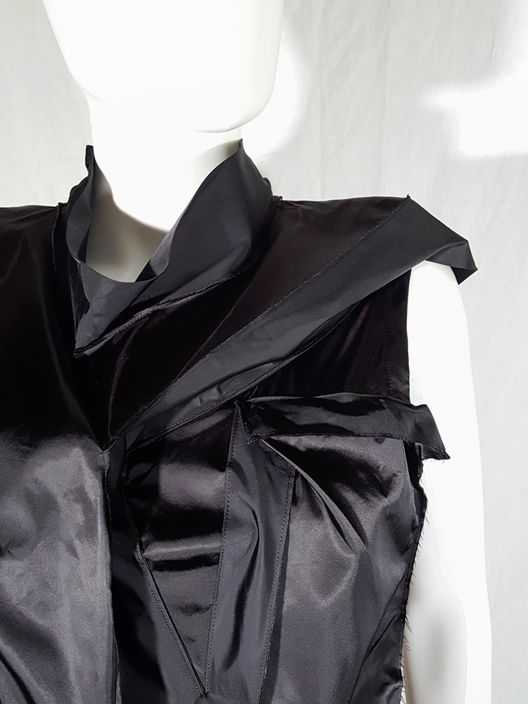 Issey Miyake black dress with 3D block panels - V A N II T A S