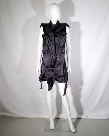 Issey Miyake black dress with 3D block panels